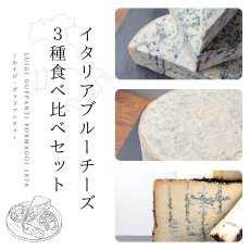 画像1: イタリアブルーチーズ３種食べ比べセット　〜ルイジ・グッファンティ〜　ワインセットも♪ (1)
